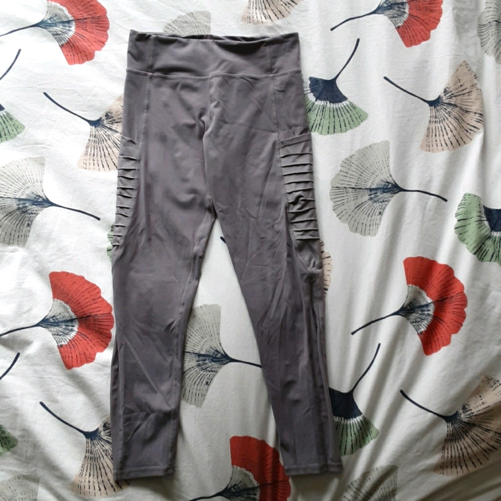 Midrise Purple/Gray Leggings